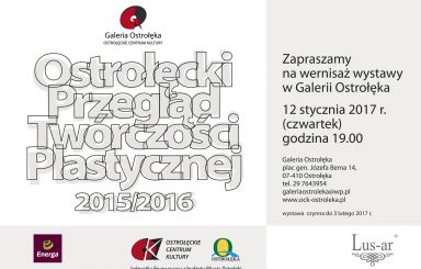 Ostrołęcki przegląd twórczości plastycznej 2017 - wernisaż wystawy 