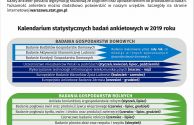 Kalendarium statystycznych badań ankietowych w 2019 r