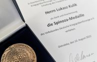 Prezydent Łukasz Kulik uhonorowany Medalem Spinozy
