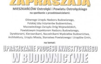 Upraszczanie procesu inwestycyjnego w budownictwie