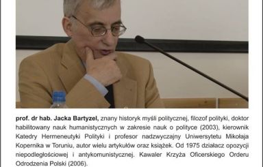 Wykład prof. Jacka Bartyzela 
