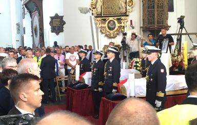 Ostrołęczanie na pogrzebie Inki