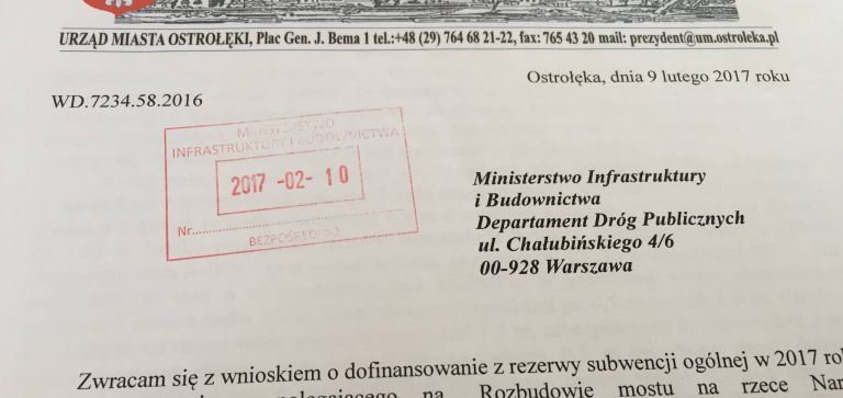 Wniosek złożony, czekamy na pieniądze