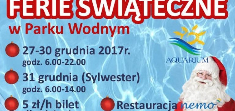 Aquapark zaprasza - spędź z nami aktywnie wolny czas!