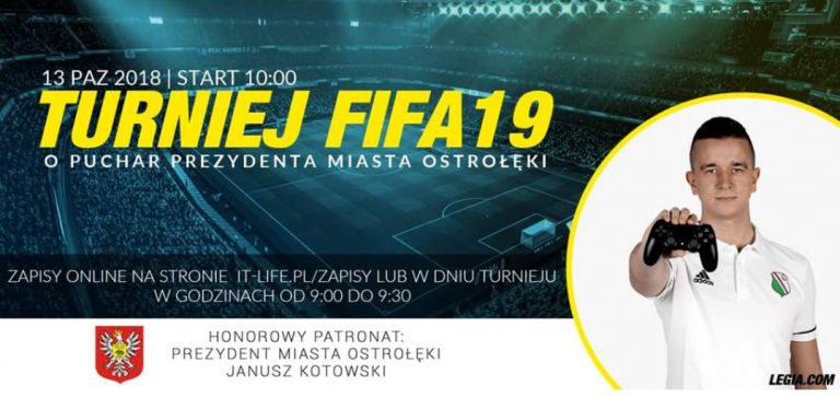 W sobotę Turniej Fifa19 o Puchar Prezydenta Miasta