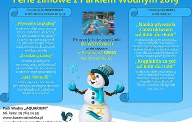 Aquapark zaprasza w ferie