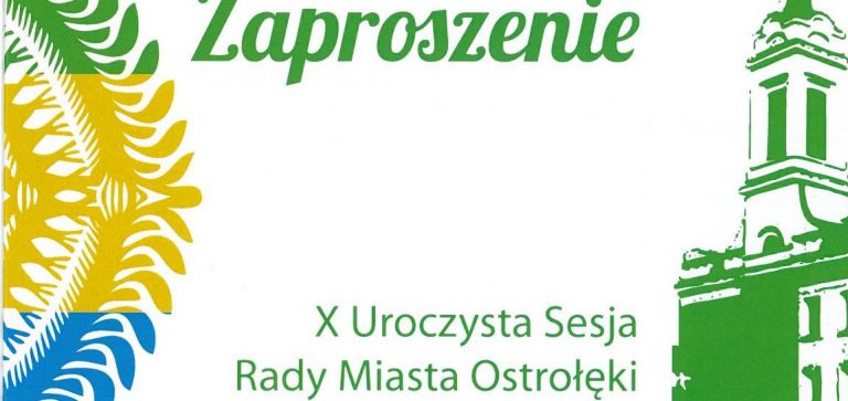 Zapraszamy na uroczystą sesję Rady Miasta