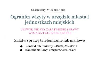 Ogranicz wizyty w urzędzie miasta