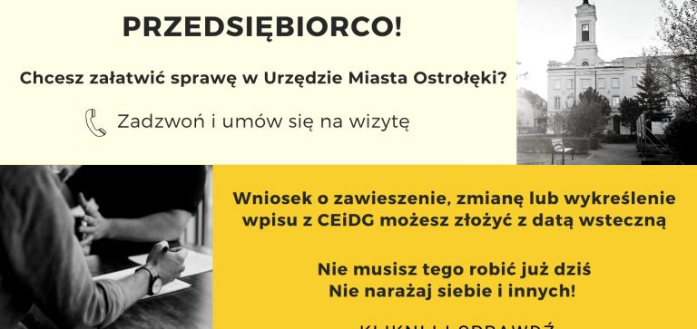 Przedsiębiorco! Przeczytaj ten komunikat