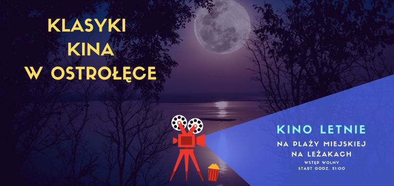 Kino letnie na plaży miejskiej