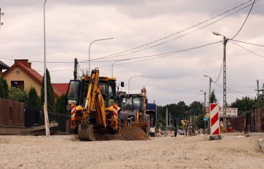 Prace na ulicy Padlewskiego
