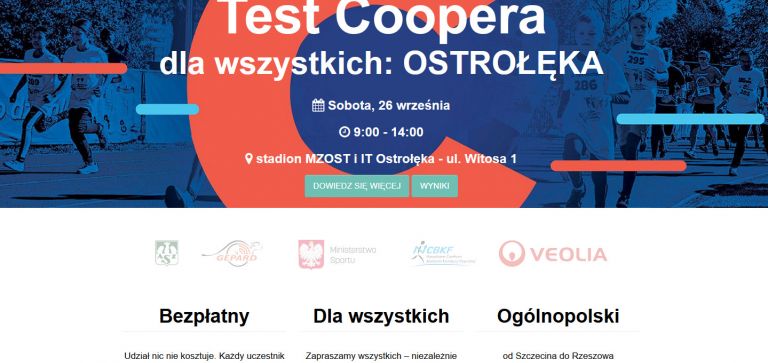 Test Coopera dla Wszystkich w Ostrołęce