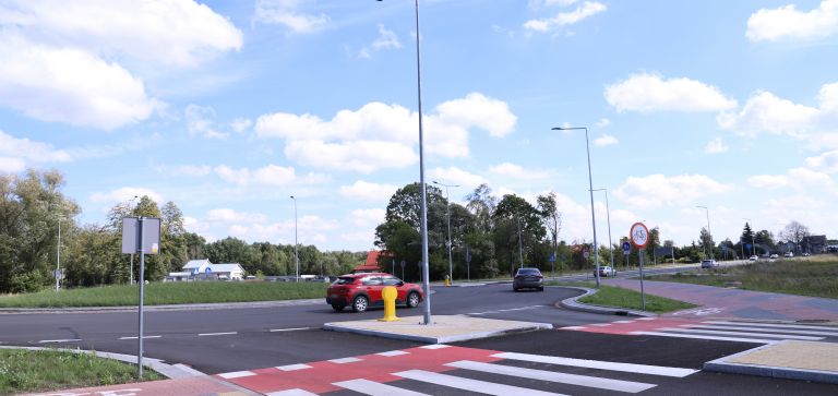 Rondo na drodze wojewódzkiej nr 627 im. Janusza Kusocińskiego