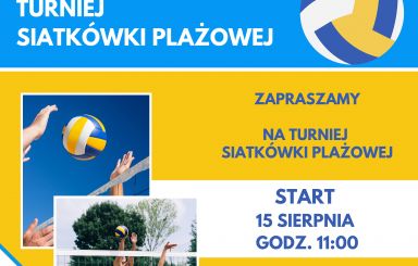 Wakacyjny Turniej Siatkówki Plażowej 2021