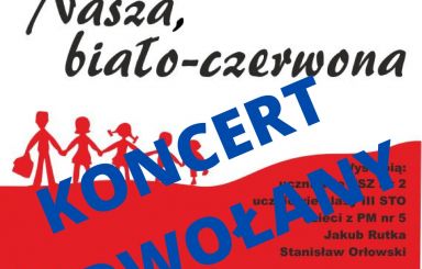 Koncert: Nasza, biało - czerwona odwołany