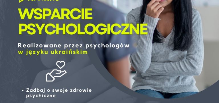 Bezpłatna pomoc psychologiczna dla uchodźców z Ukrainy