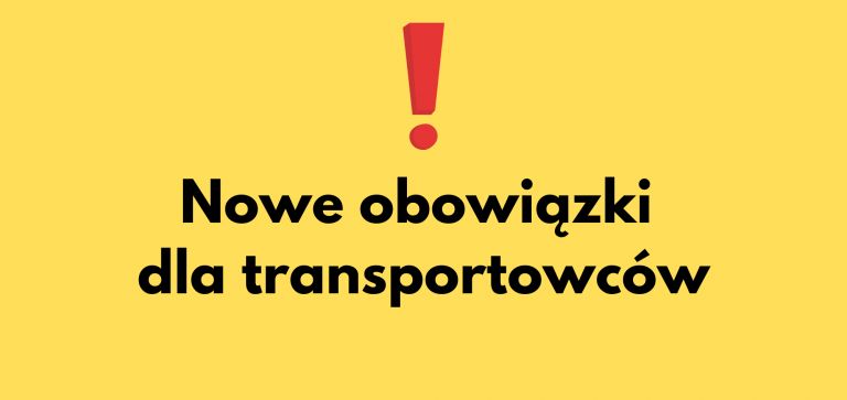 Nowe obowiązki dla transportowców