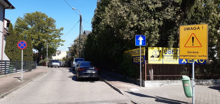 Odwrócony ruch na ul. Poprzecznej